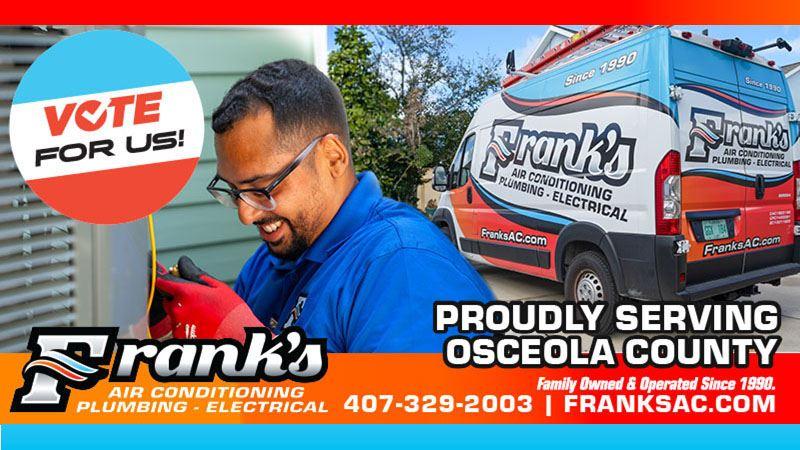 Vote for Frank's AC — Best of Osceola 2026